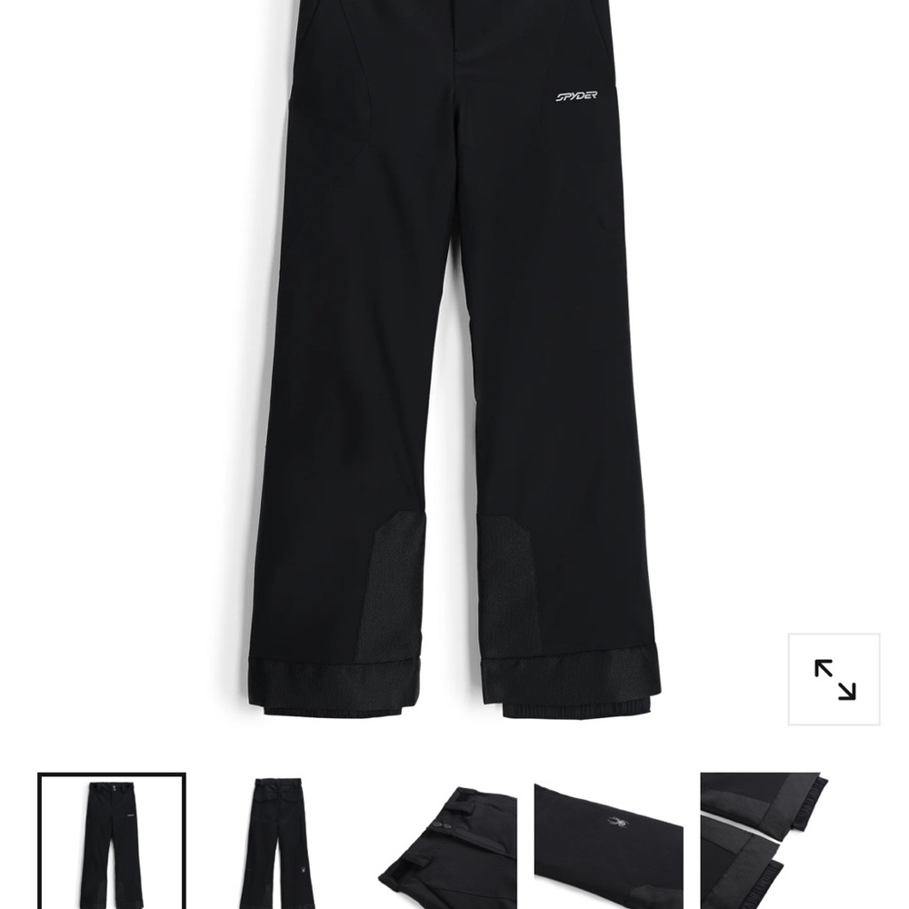 Spyder Kids Black Outdoor Pants